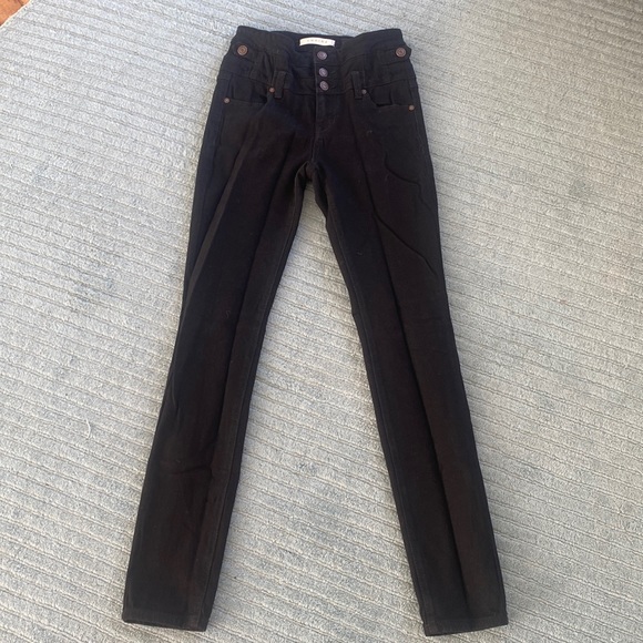 Black high waisted skinny’s size 3 - Picture 1 of 3